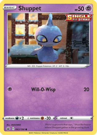 Shuppet 062/198 - Reverse Holofoil Chilling Reign