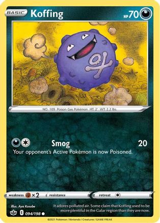 Koffing 094/198 - Reverse Holofoil Chilling Reign