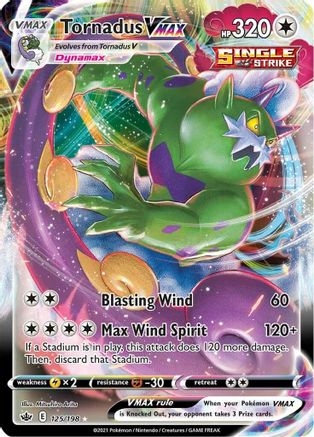 Tornadus VMAX 125/198 - Holofoil Chilling Reign