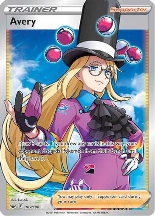 Avery (Full Art) 187/198 - Holofoil Chilling Reign