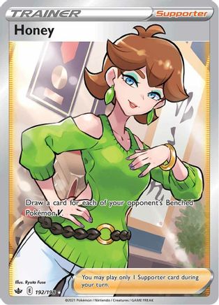 Honey (Full Art) 192/198 - Holofoil Chilling Reign