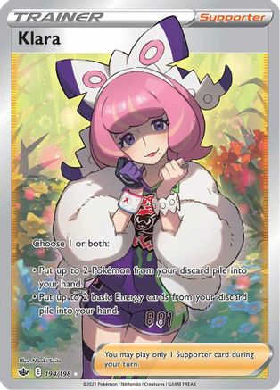 Klara (Full Art) 194/198 - Holofoil Chilling Reign