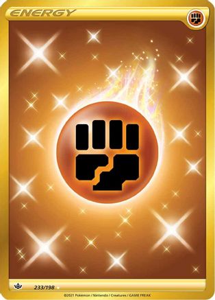 Fighting Energy (Secret) 233/198 - Holofoil Chilling Reign
