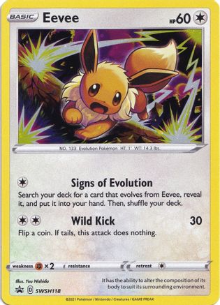Eevee SWSH118 - Holofoil SWSH Sword & Shield Promo Cards