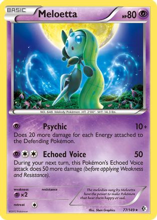 Meloetta (Boundaries Crossed) 077/149 Deck Exclusives