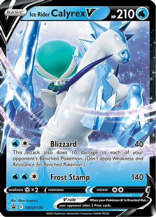 Ice Rider Calyrex V SWSH130 - Holofoil SWSH Sword & Shield Promo Cards