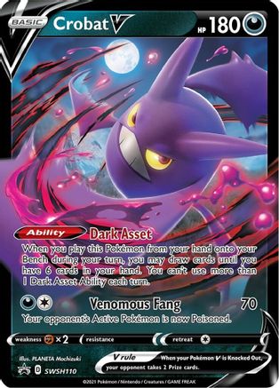 Crobat V SWSH110 - Holofoil SWSH Sword & Shield Promo Cards