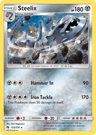 Steelix (Cosmos Holo) 125/214 - Holofoil Blister Exclusives