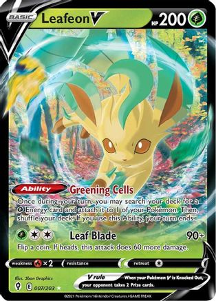 Leafeon V 007/203 - Holofoil Evolving Skies