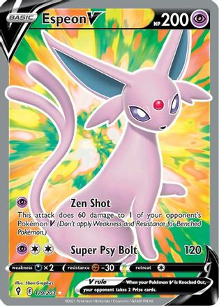 Espeon V (Full Art) 179/203 - Holofoil Evolving Skies