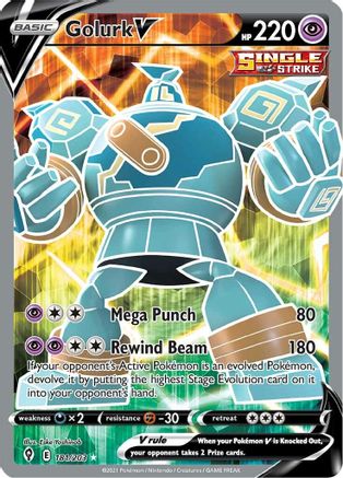 Golurk V (Full Art) 181/203 - Holofoil Evolving Skies