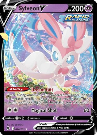 Sylveon V 074/203 - Holofoil Evolving Skies