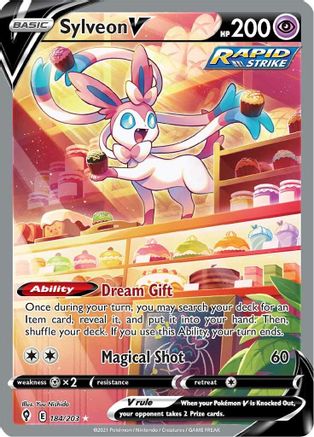 Sylveon V (Alternate Full Art) 184/203 - Holofoil Evolving Skies