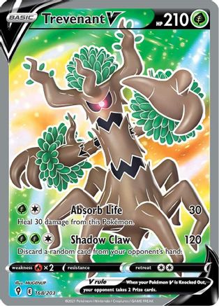 Trevenant V (Full Art) 168/203 - Holofoil Evolving Skies
