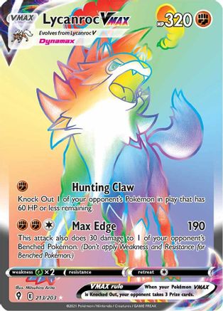 Lycanroc VMAX (Secret) 213/203 - Holofoil Evolving Skies