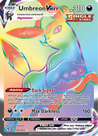 Umbreon VMAX (Secret) 214/203 - Holofoil Evolving Skies