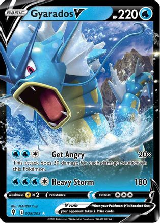 Gyarados V 028/203 - Holofoil Evolving Skies
