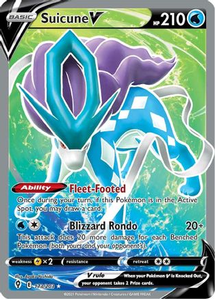 Suicune V (Full Art) 173/203 - Holofoil Evolving Skies
