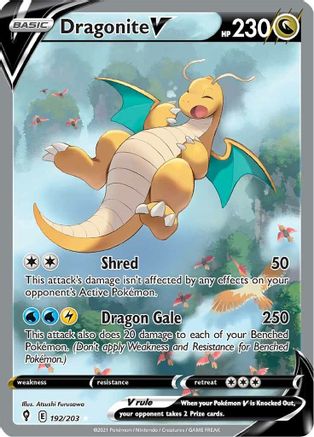 Dragonite V (Alternate Full Art) 192/203 - Holofoil Evolving Skies