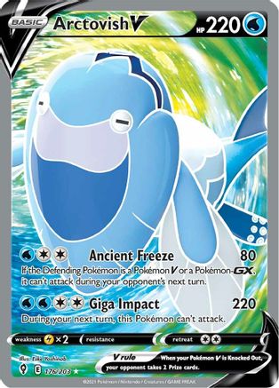 Arctovish V (Full Art) 176/203 - Holofoil Evolving Skies