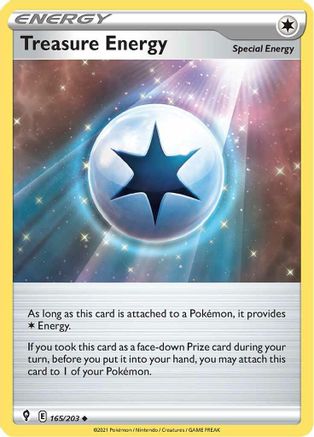 Treasure Energy 165/203 - Reverse Holofoil Evolving Skies