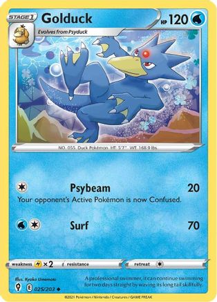 Golduck 025/203 - Reverse Holofoil Evolving Skies