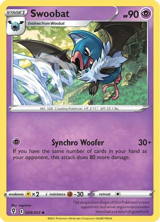 Swoobat 069/203 Evolving Skies