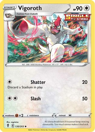 Vigoroth 130/203 - Reverse Holofoil Evolving Skies