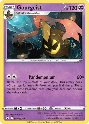 Gourgeist 077/203 - Reverse Holofoil Evolving Skies