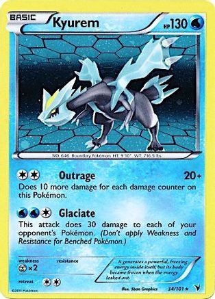 Kyurem (Cosmos Holo) 034/101 - Holofoil Miscellaneous Cards & Products