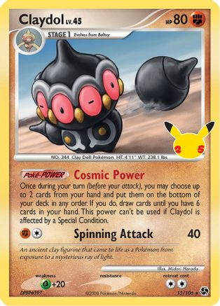 Claydol 015/106 - Holofoil Celebrations Classic Collection