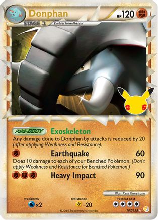 Donphan (Prime) 107/123 - Holofoil Celebrations Classic Collection
