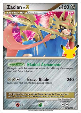 Zacian LV. X SWSH135 - Holofoil SWSH Sword & Shield Promo Cards