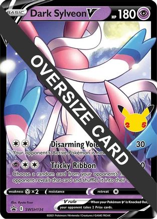 Dark Sylveon V SWSH134 - Holofoil Jumbo Cards