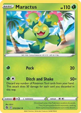Maractus 012/264 - Reverse Holofoil Fusion Strike