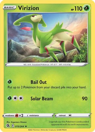 Virizion 015/264 - Reverse Holofoil Fusion Strike
