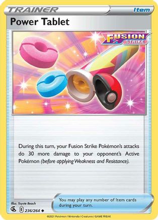 Power Tablet 236/264 - Reverse Holofoil Fusion Strike