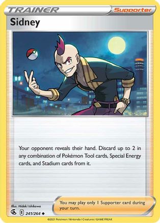 Sidney 241/264 - Reverse Holofoil Fusion Strike