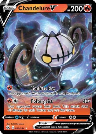 Chandelure V 039/264 - Holofoil Fusion Strike