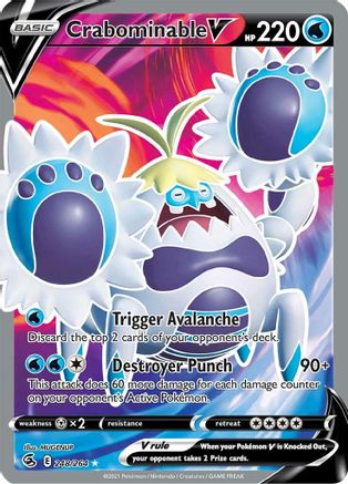 Crabominable V (Full Art) 248/264 - Holofoil Fusion Strike