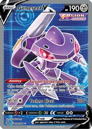 Genesect V (Full Art) 254/264 - Holofoil Fusion Strike