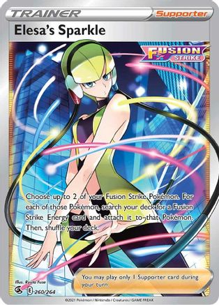 Elesa's Sparkle (Full Art) 260/264 - Holofoil Fusion Strike