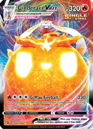 Cinderace VMAX 045/264 - Holofoil Fusion Strike