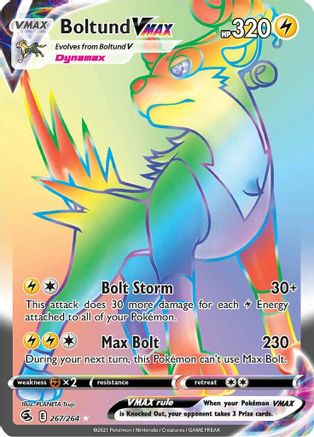 Boltund VMAX (Secret) 267/264 - Holofoil Fusion Strike
