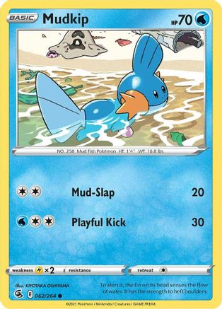 Mudkip 062/264 - Reverse Holofoil Fusion Strike