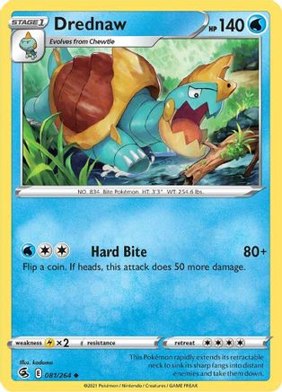 Drednaw 081/264 - Reverse Holofoil Fusion Strike