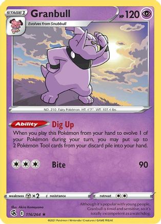 Granbull 116/264 - Reverse Holofoil Fusion Strike
