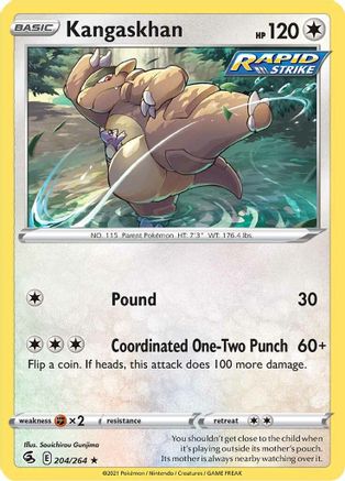 Kangaskhan 204/264 Fusion Strike