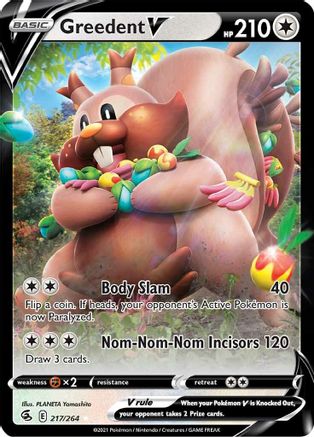 Greedent V 217/264 - Holofoil Fusion Strike