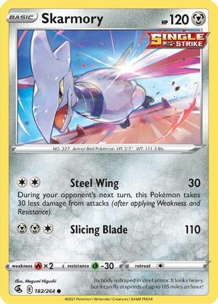 Skarmory 182/264 - Reverse Holofoil Fusion Strike